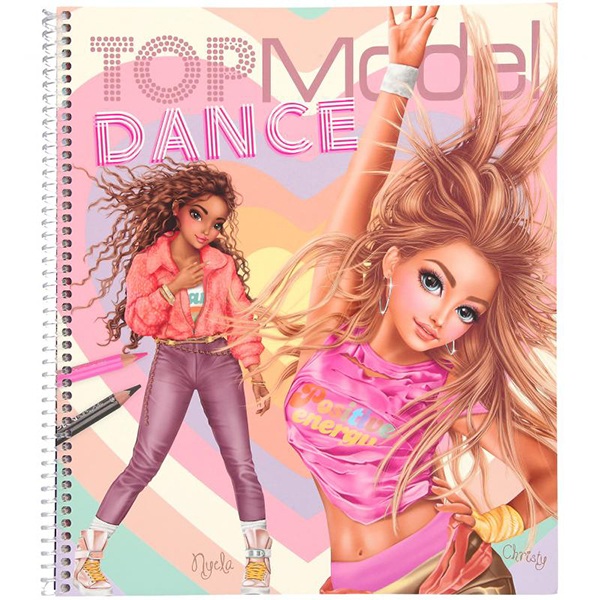 Top Model Livro para Colorir de Dance - Imagem 1