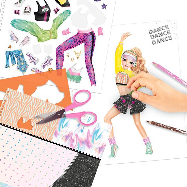 Top Model Cuaderno Colorear Dance - Imatge 3
