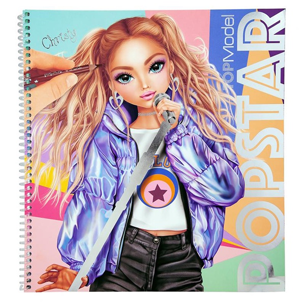 Top Model Cuaderno Colorear Popstar - Imagen 1
