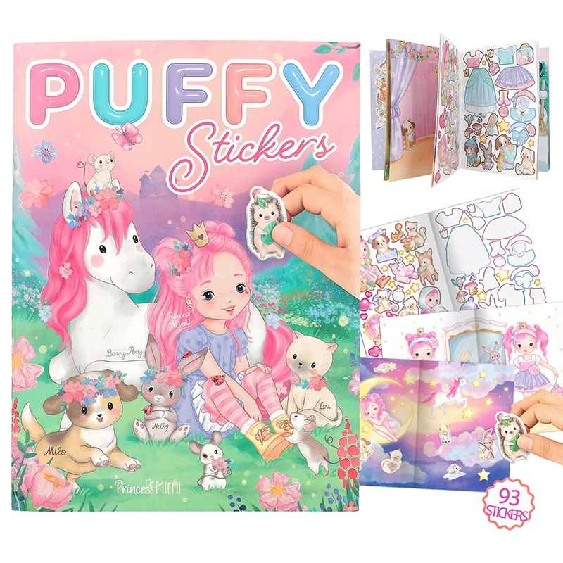 Princess Mimi Livro com Autocolantes em Relevo
