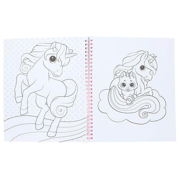 Ylvi Libro de Colorear Unicornio y Lentejuelas - Imatge 2
