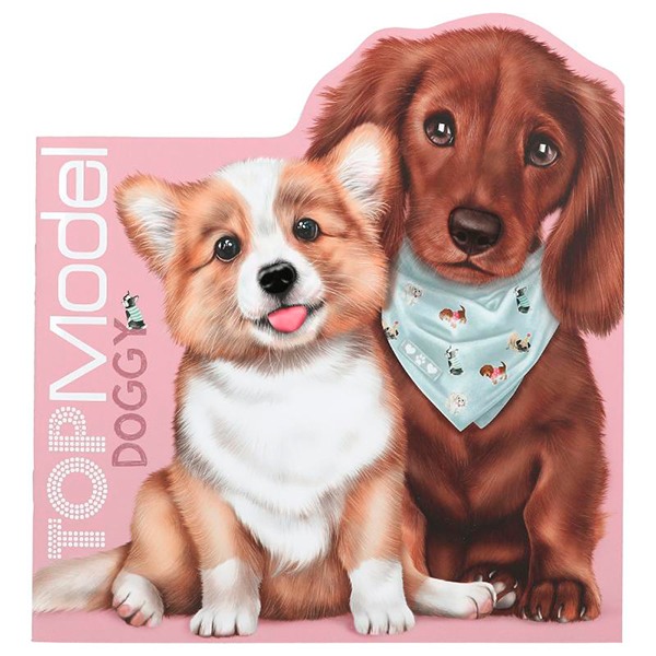 Top Model Doggy Livro para colorir Kitty e Doggy - Imagem 1
