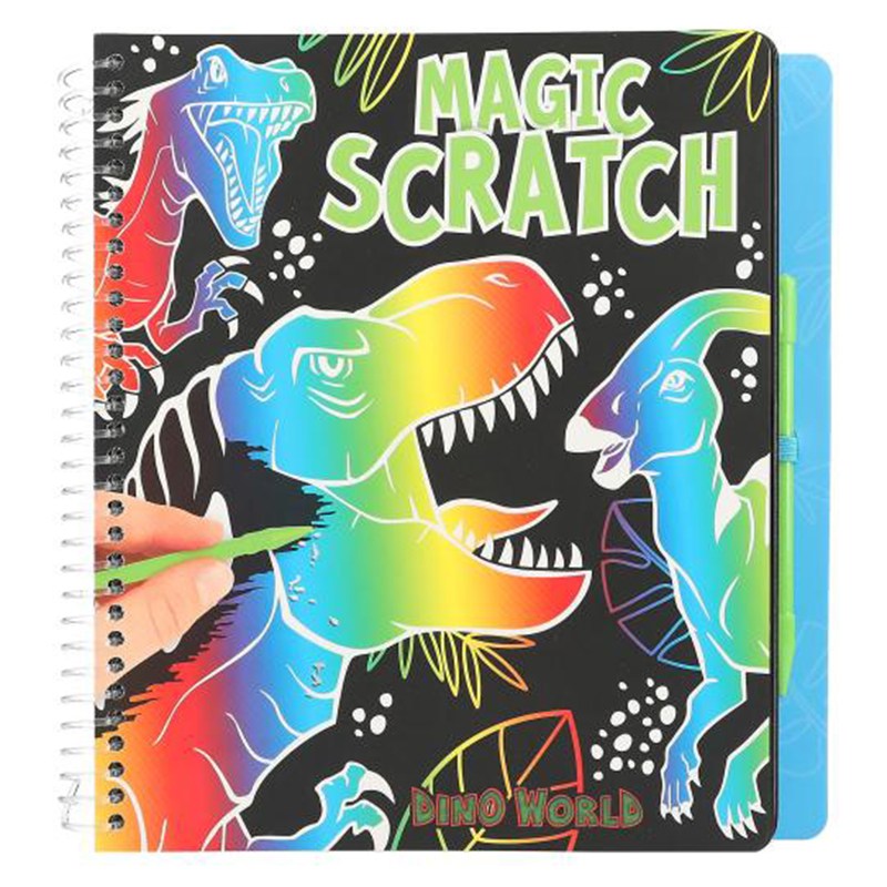 Dino World Magic Scratch Book