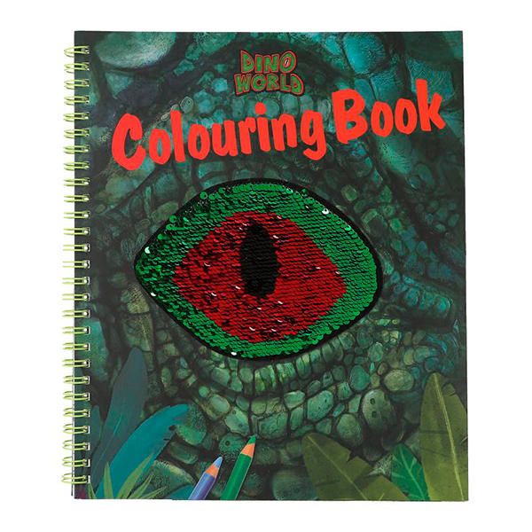 Dino World Livro para Colorir Lantejoulas - Imagem 1