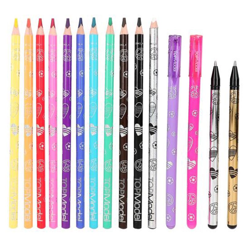 Top Model Libro de Colorear con Set de Colores - Imagen 1