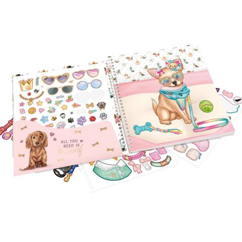 Top Model Cuaderno Calcomanías Dress me DOGGY - Imatge 