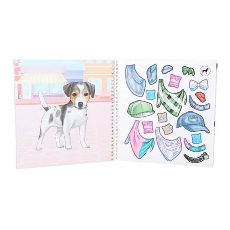 Top Model Cuaderno Calcomanías Dress me DOGGY - Imatge 