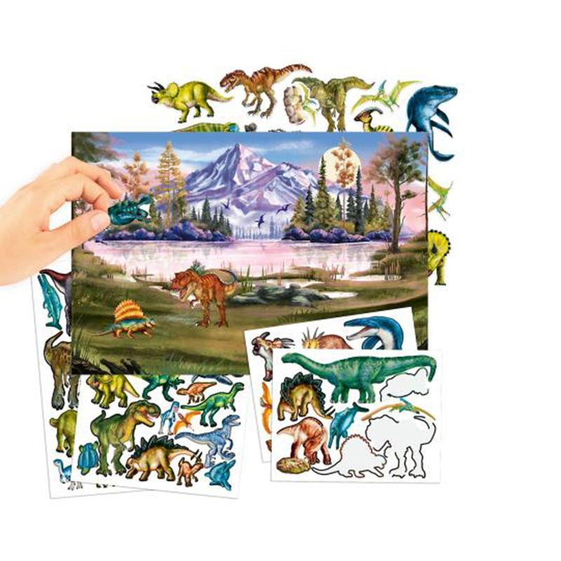 Dino World Caderno com Autocolantes em Relevo - Imagem 2