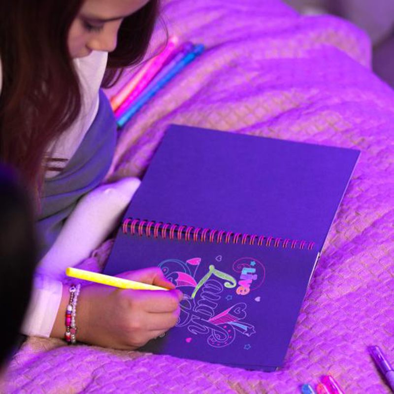 Top Model Doodle Book Neón con Set de Bolígrafos Neón - Imagen 5
