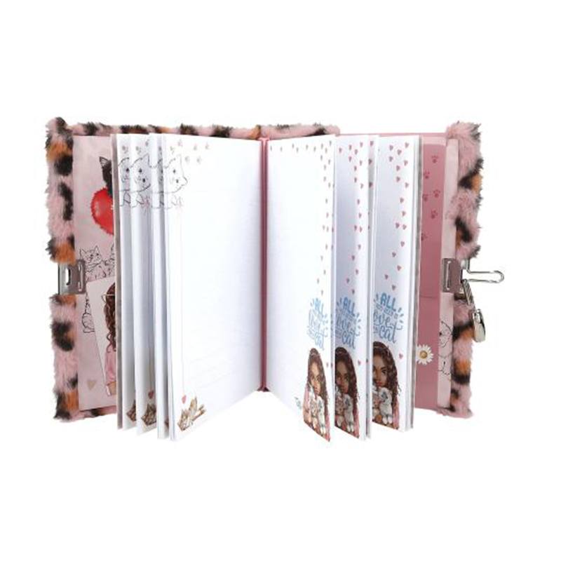 Top Model Diario con Candado Rosa COSY CAT - Imagen 2