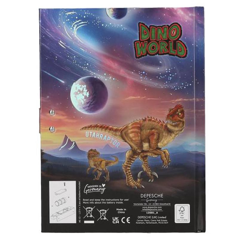 Dino World Diário com Código e Som - Imagem 3