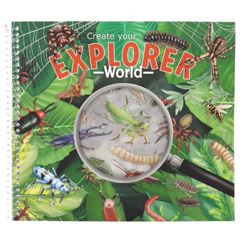 Explorer Stickerworld con Pegatinas en Relieve