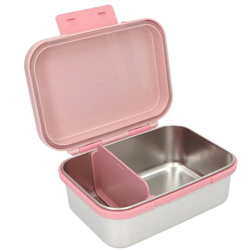 Top Model Fiambrera Acero Inoxidable Rosa - Imagen 1