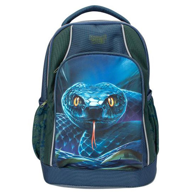Adventure World Mochila Escolar con Serpiente 40cm