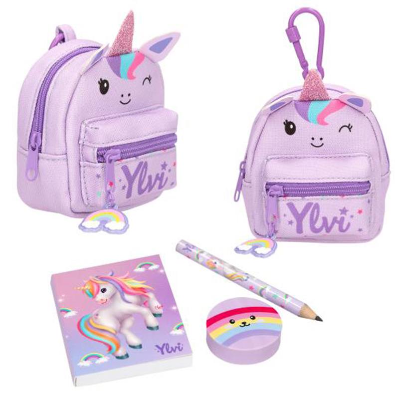 Ylvi Mini Mochila Unicornio con Set de Escritura - Imagen 2