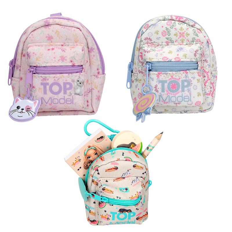 Top Model Mini Mochila com Conjunto de Escrita