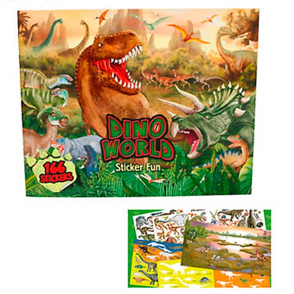 Quadern Stickers Dino World - Imatge 1