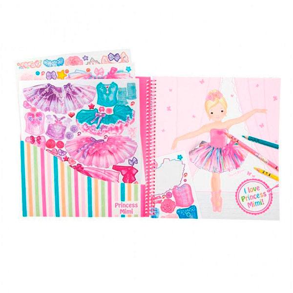 Cuaderno para Pintar Princess Mimi TopModel - Imatge 1