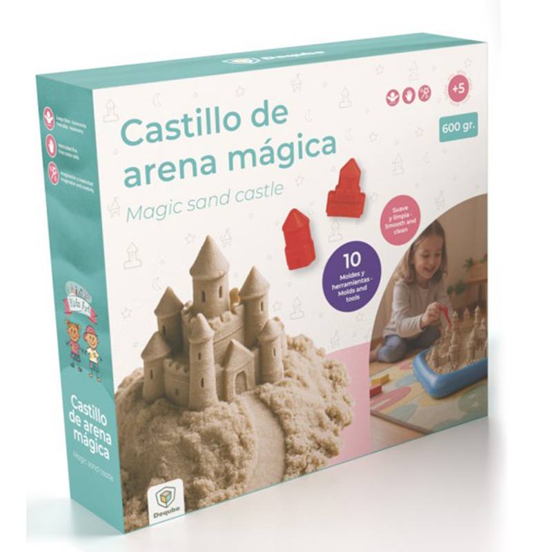 Conjunto Castelo com moldes e areia mágica