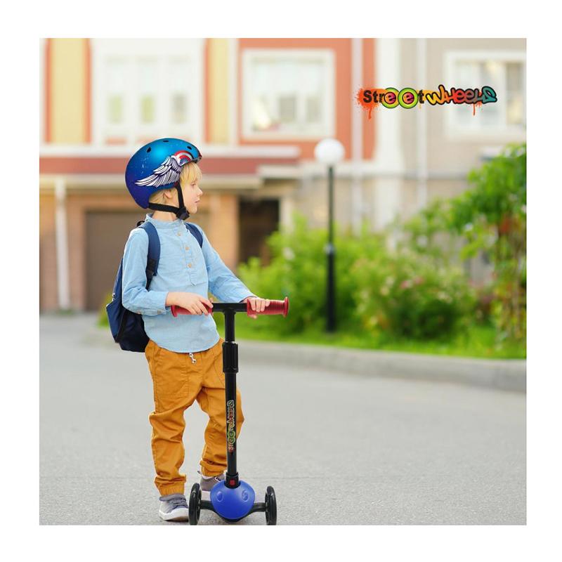 Patinete Azul 3 Ruedas con Luces LED - Imagen 1