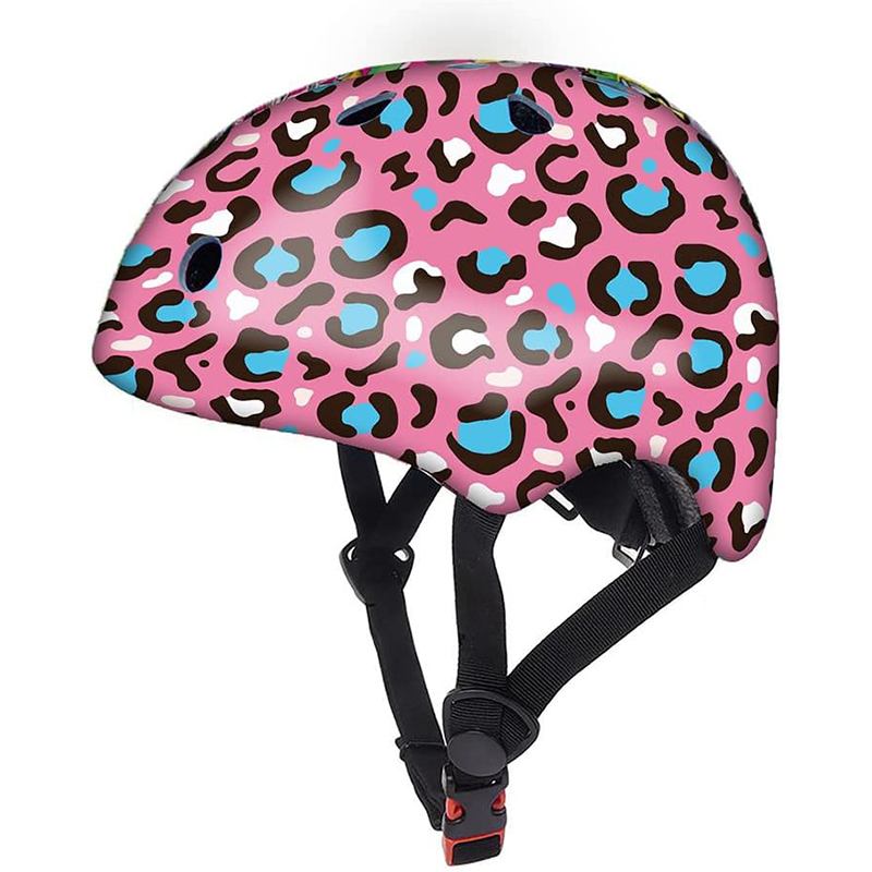 Casco Infantil Ajustable Animal Print Leopardo Rosa - Imagen 1