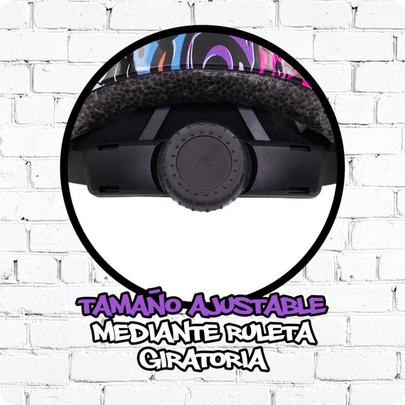 Capacete infantil ajustável Grafiti 50-54cm - Imagem 2