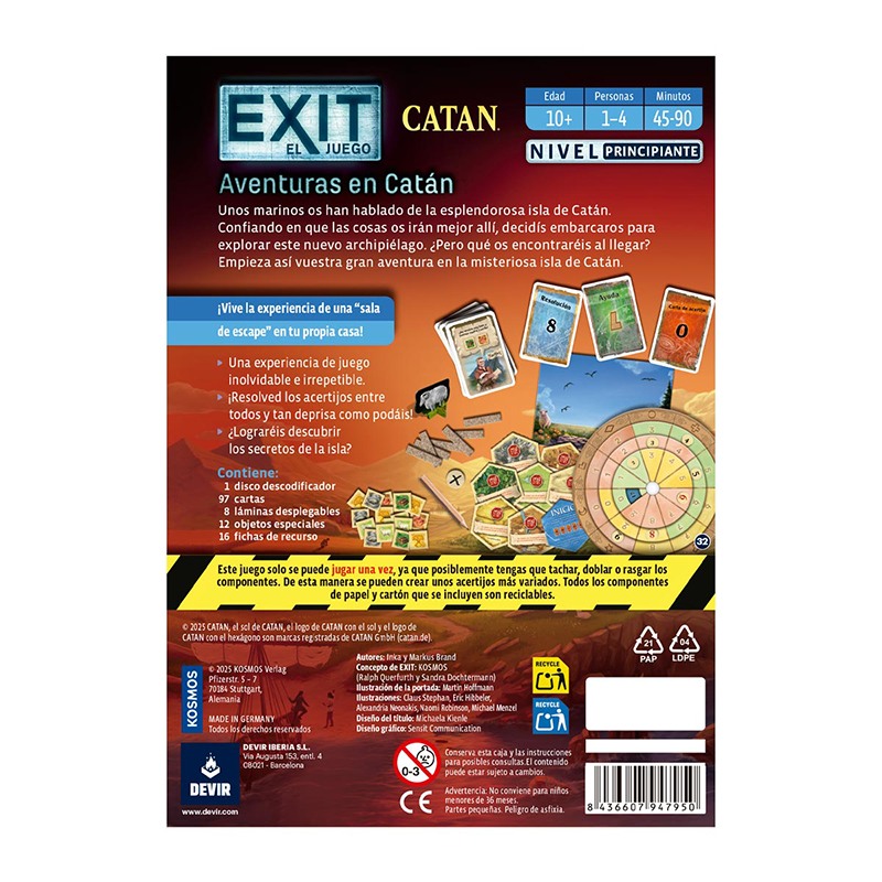 Juego Exit Aventuras en Catan - Imagen 2