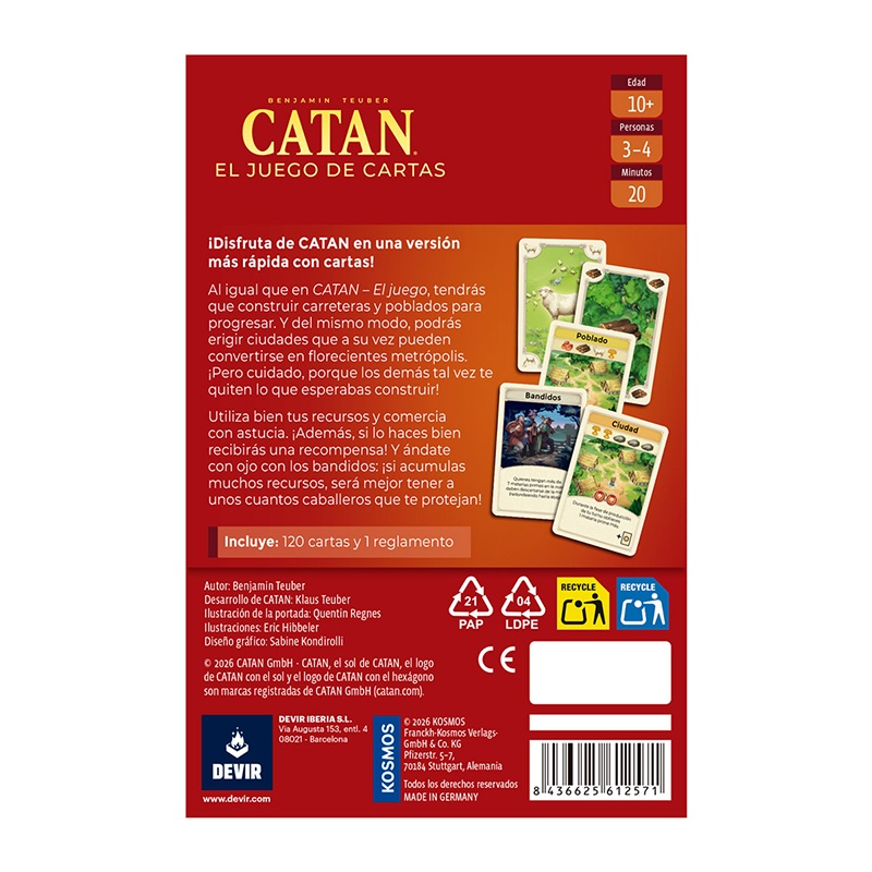 Juego Catan Cartas - Imagen 1