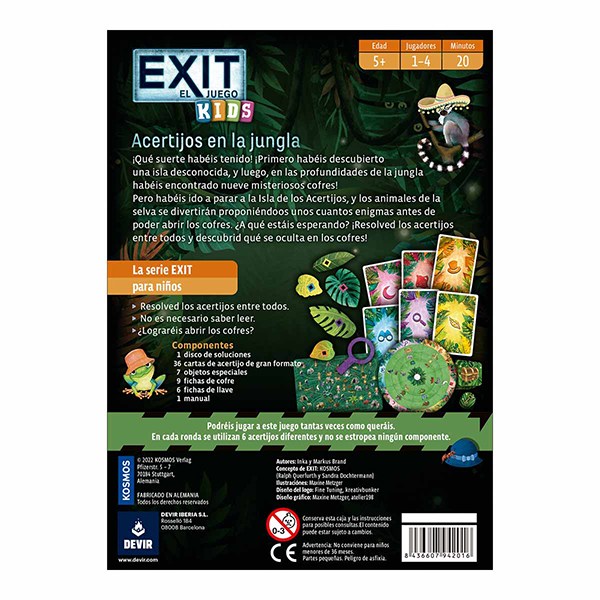 Juego Exit Kids Acertijos en la Jungla - Imagen 2