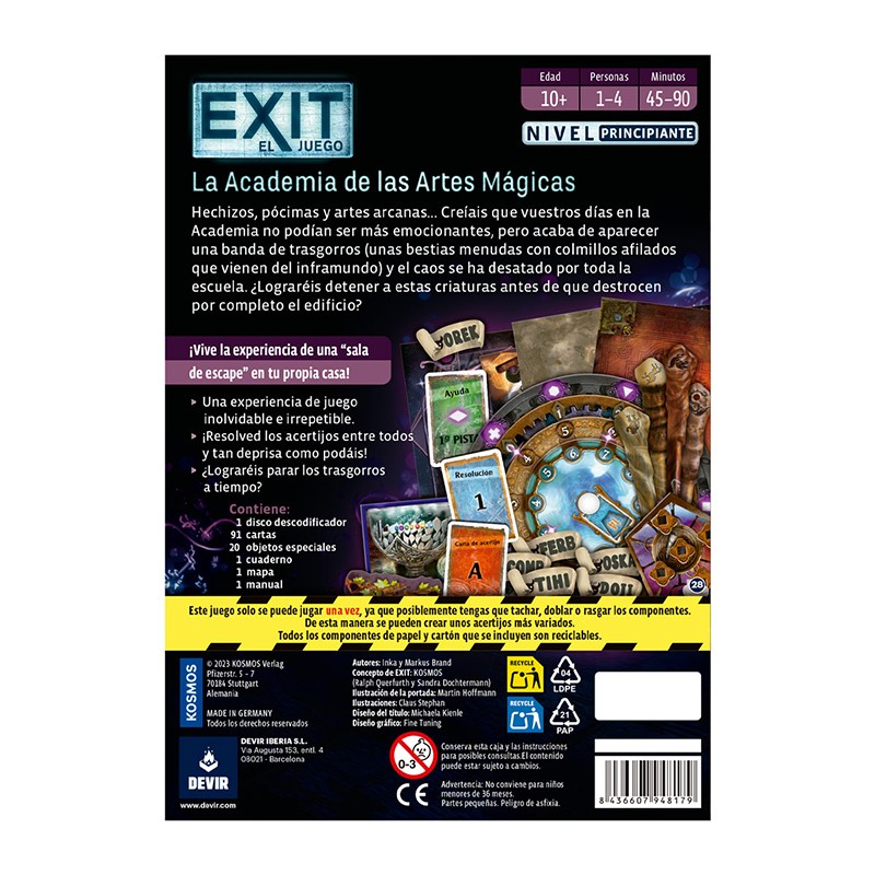Juego Exit La Academia de las Artes Mágicas - Imagen 1