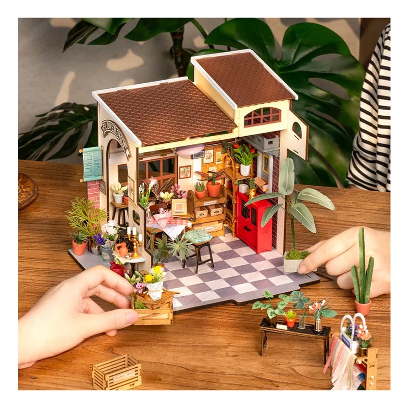 Casa Miniatura DIY Emily's Flower Shop - Imagem 2