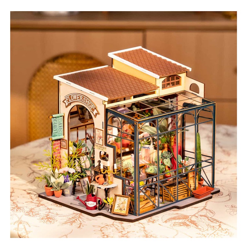 Casa Miniatura DIY Emily's Flower Shop - Imagem 5