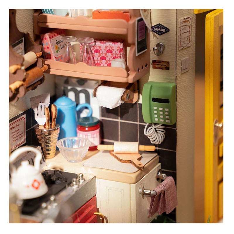 Casa Miniatura DIY Cozy Kitchen - Imagem 1