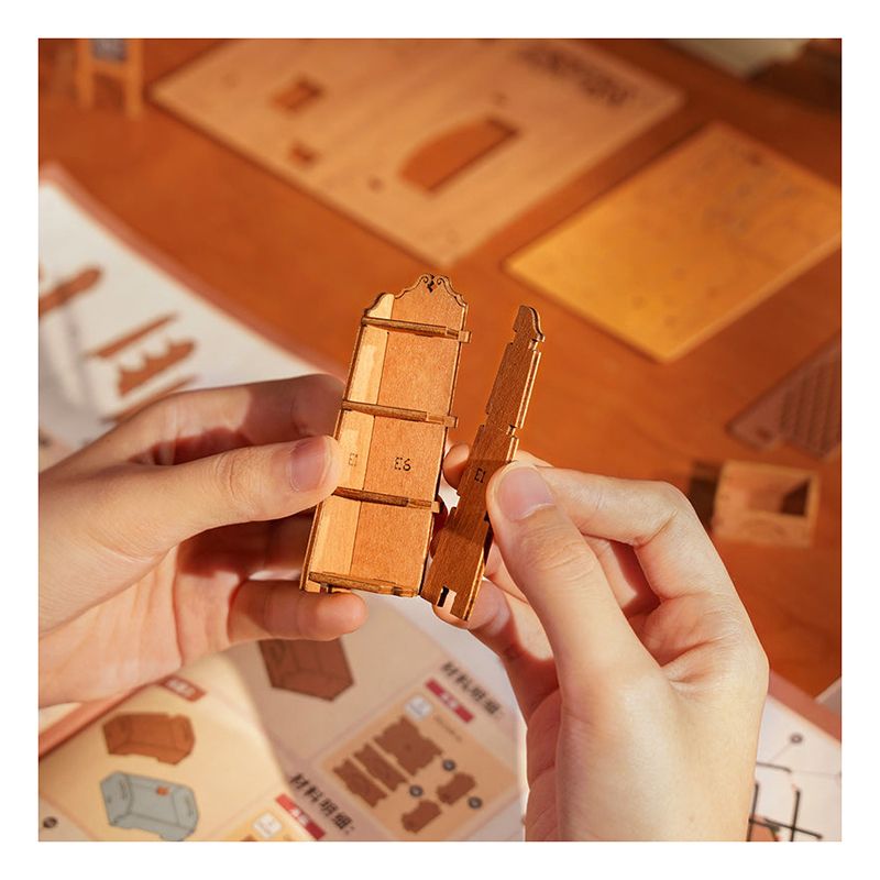 Casa Miniatura DIY Corner Bookstore - Imagem 3