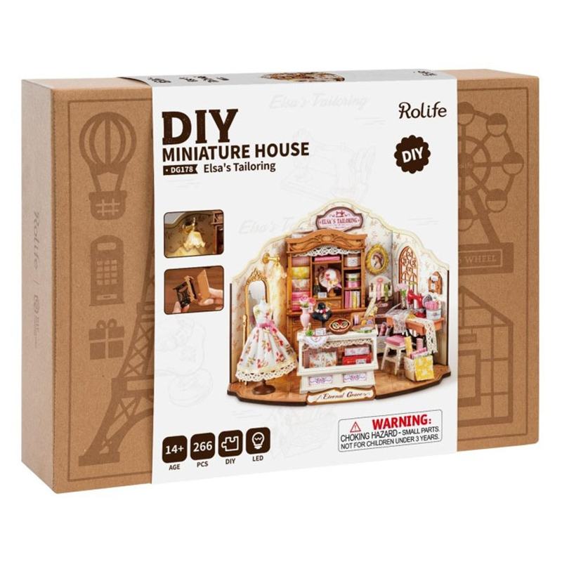 Kit Miniatura DIY - Maqueta Casa Elsa's Talloring 266p