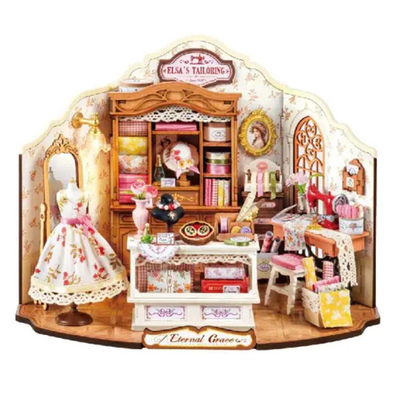 Kit Miniatura DIY - Maqueta Casa Elsa's Talloring 266p - Imagen 1