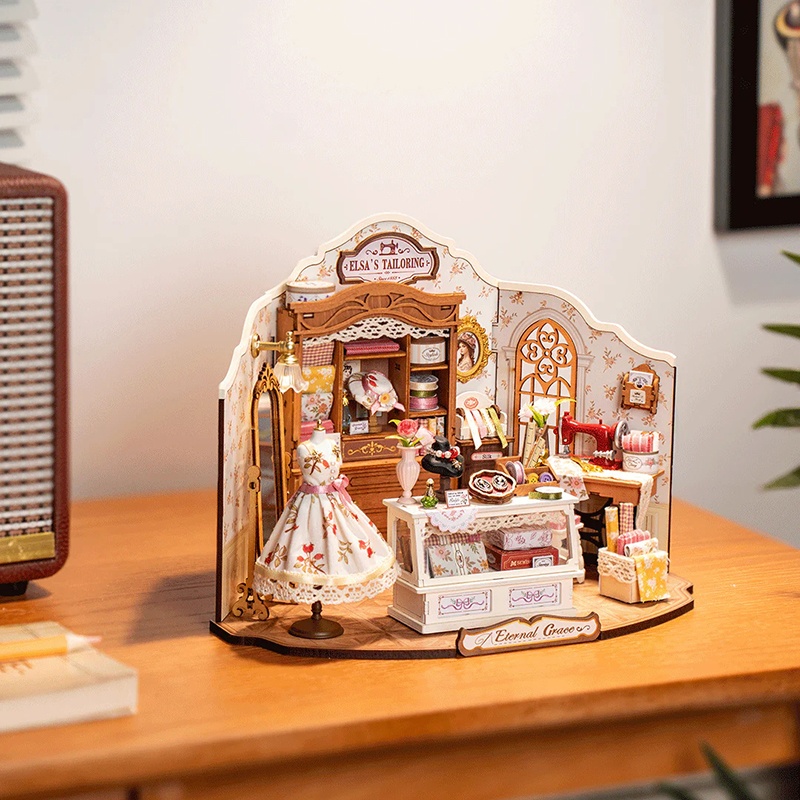 Kit Miniatura DIY - Maqueta Casa Elsa's Talloring 266p - Imagen 2