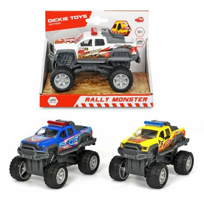 Carro de fricção Dickie Rally Monster 15cm - Imagem 1