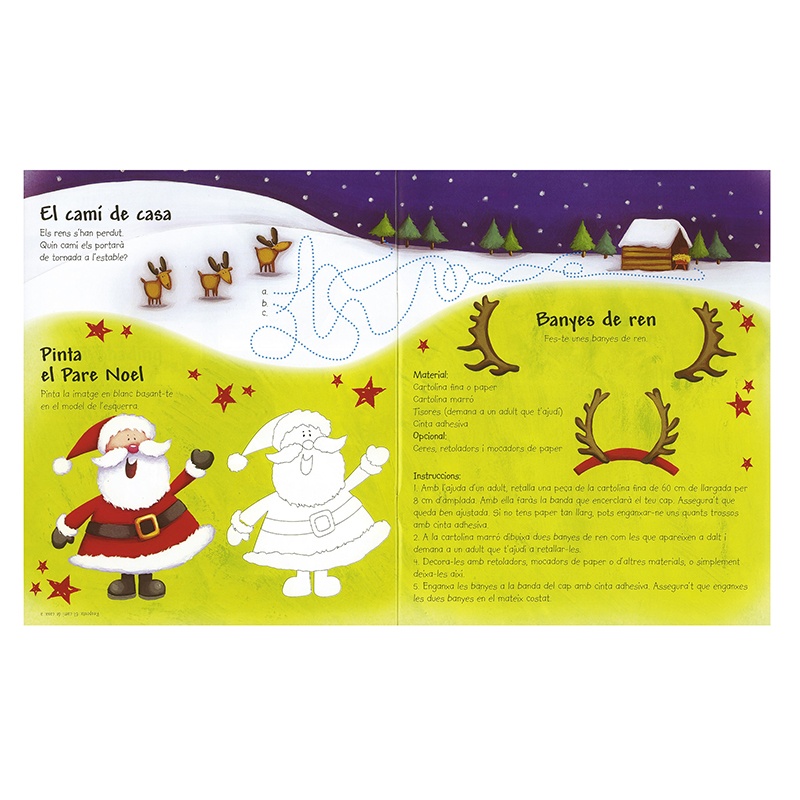 Libro Actividades Infantiles Blanc Nadal - Catalán - Imagen 3