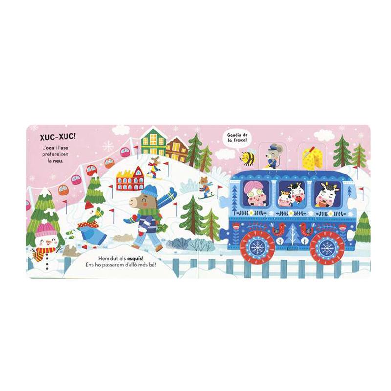 Libro Infantil con Puzle Tren d'Animals - Catalán - Imagen 1