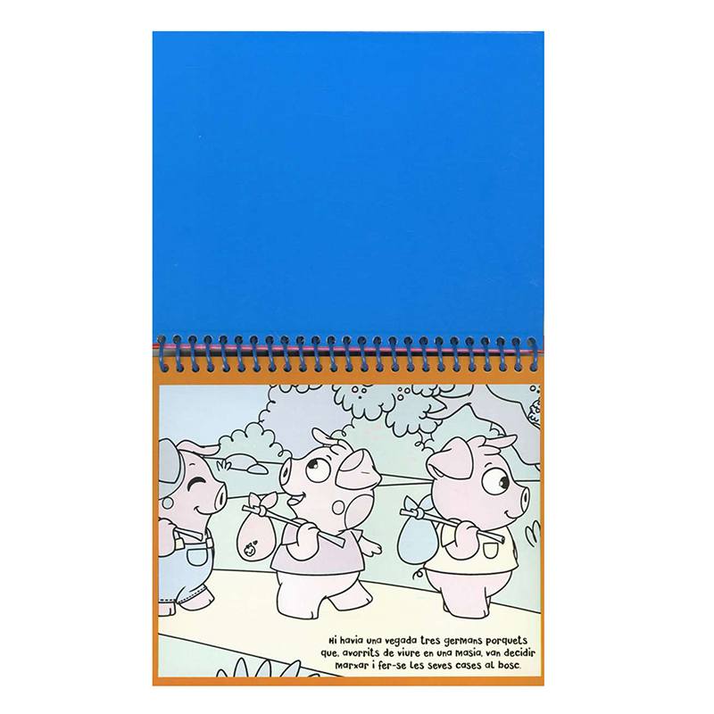 Libro Infantil Els Tres Porquets Rotuladores de Agua - Catalán - Imagen 1