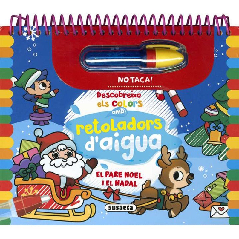 Libro Infantil El Pare Noel i El Nadal Rotuladores de Agua - Catalán