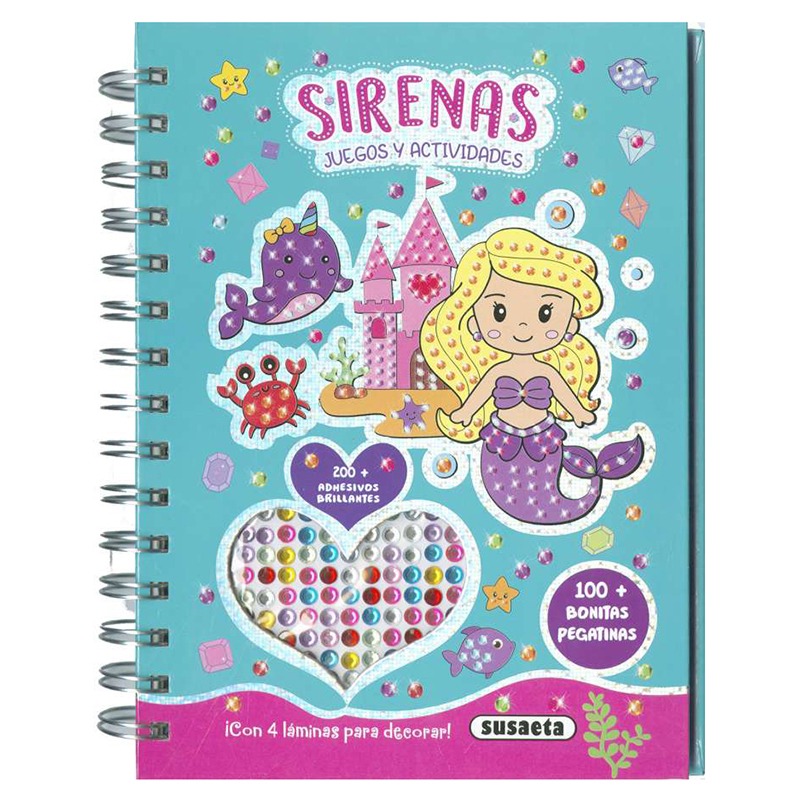Libro Infantil Sirenas Juegos y Actividades