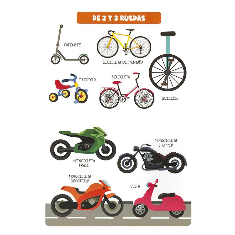 Libro Infantil Aprendo Palabras Vehículos - Imagen 1