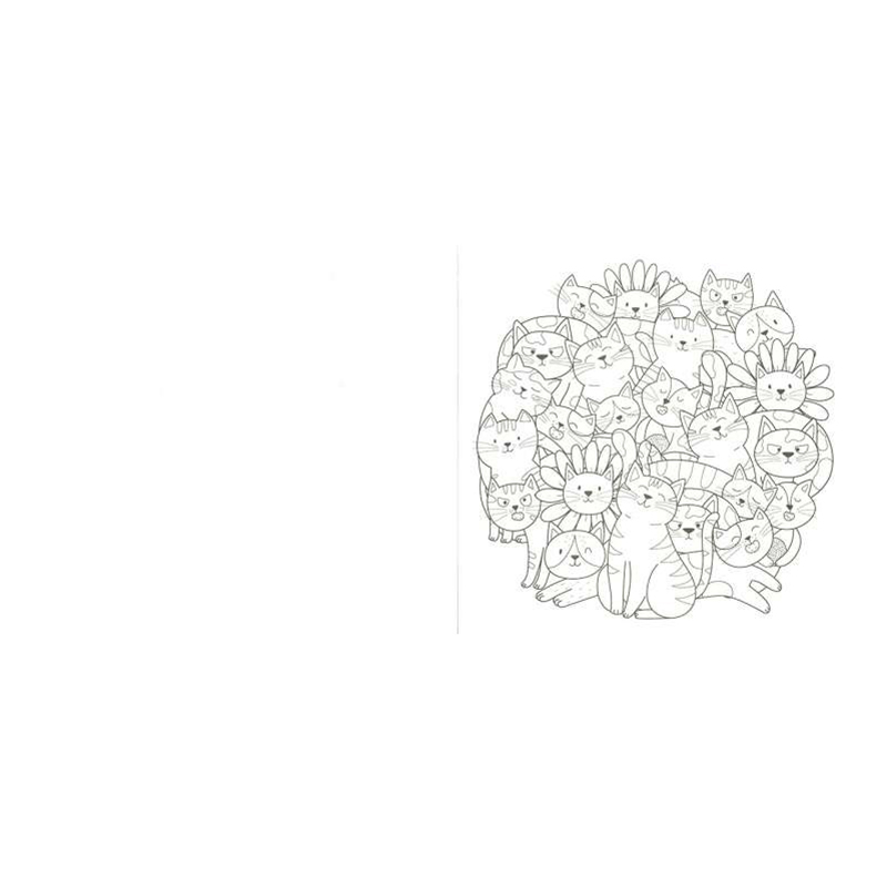 Libro Infantil para Colorear Mil Gatos Turulatos - Imagen 1