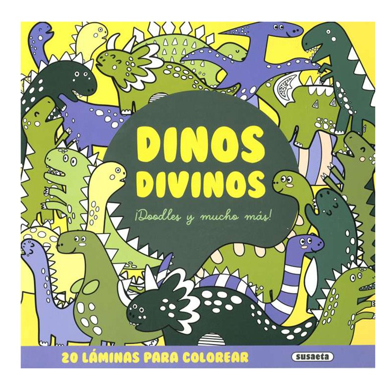 Libro Infantil para Colorear Dinos Divinos