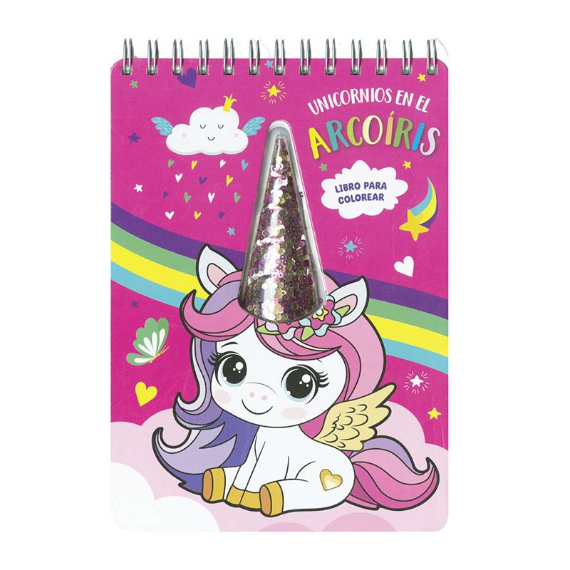 Libro para Colorear Unicornios en el Arcoíris