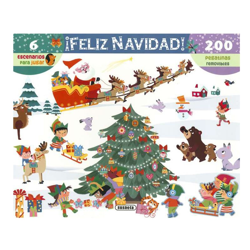 Libro Feliz Navidad Escenarios con Pegatinas