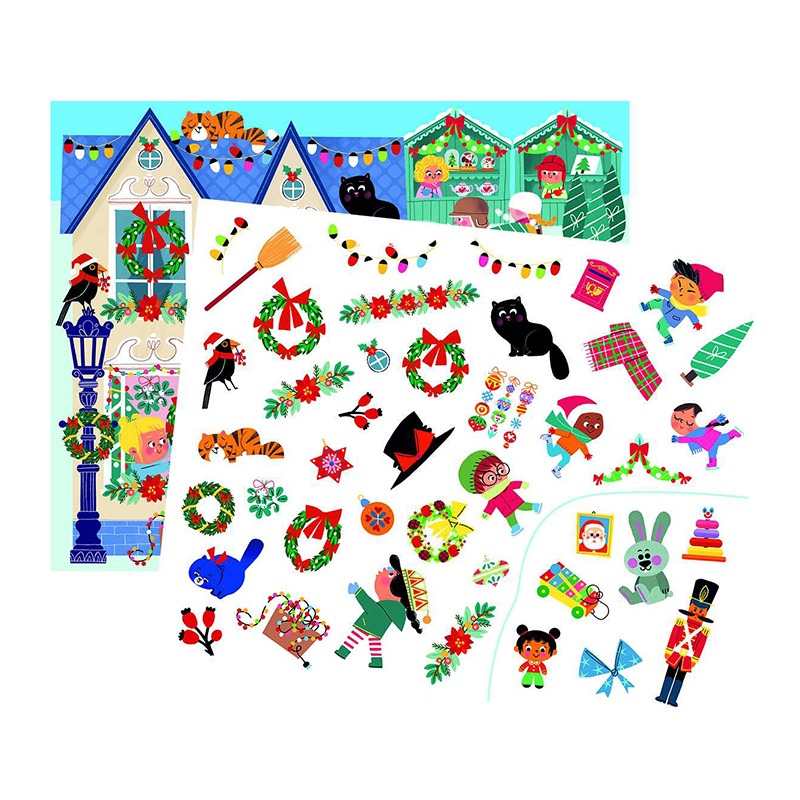 Libro Feliz Navidad Escenarios con Pegatinas - Imagen 1