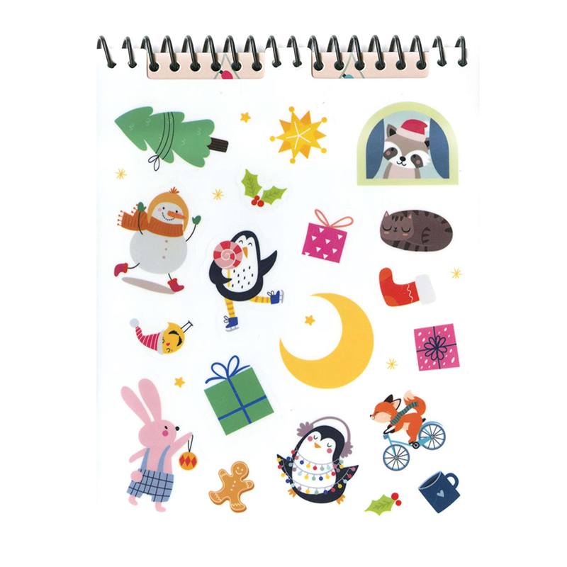 Cuaderno Feliz Navidad Pegatinas de Gomaespuma - Imagen 1